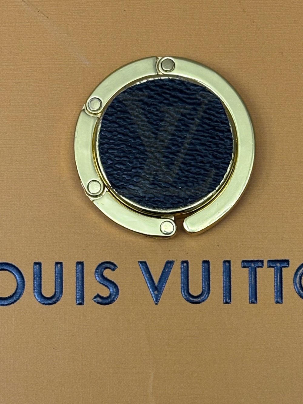 Louis Vuitton Glossy Purse Hanger, Bag Holder, Bag Hanger, Gold Tone
